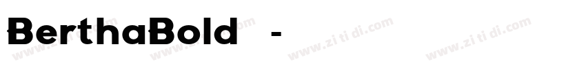 BerthaBold 常规字体转换